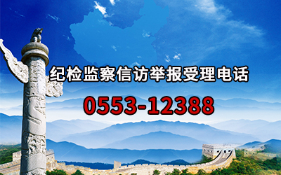 紀(jì)檢監(jiān)察信訪(fǎng)舉報(bào)受理電話(huà) 0553-12388